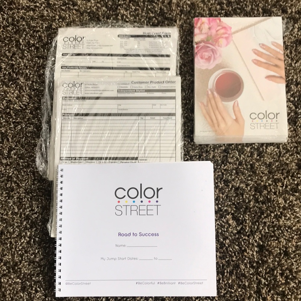 Color Street forms/pamphlets